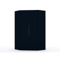 Manhattan Comfort Mulberry 2.0 Corner Wardrobe Closet, Tatiana Midnight Blue 115GMC4